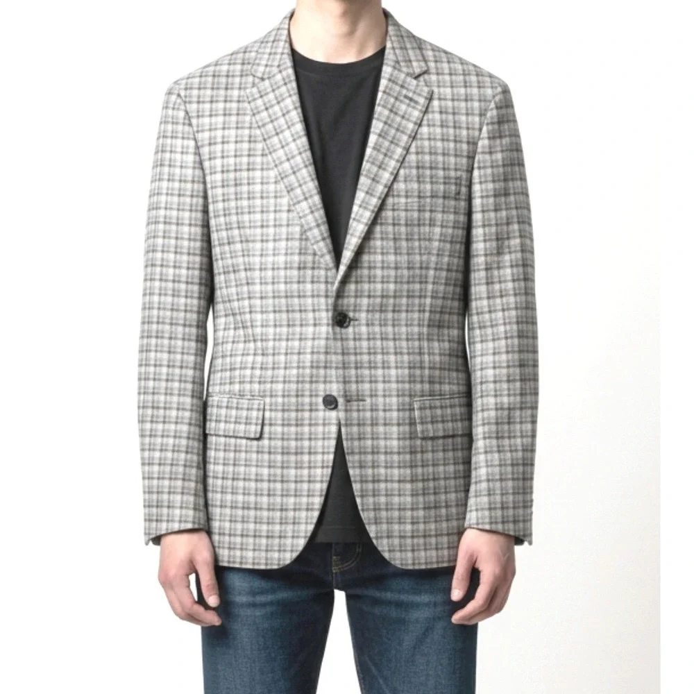 Todd Snyder Sutton Fit Reda Milano Super 130s Wool Plaid Blazer Sport Coat 40R